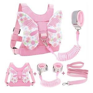 Pink Butterfly Kids Safety Harness